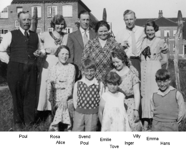 Familien Mortensen Påsken 1933
