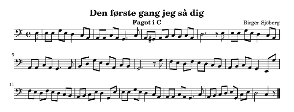 Melodi i C-notation