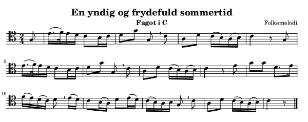 En yndig og frydefuld sommertid