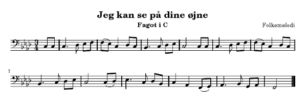Jeg kan se på dine øjne